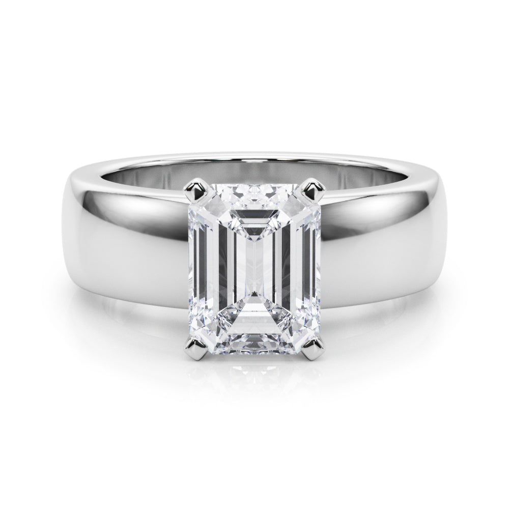 Enchanted Solitaires Round Diamond Engagement Ring — 9K/18K Gold & Platinum