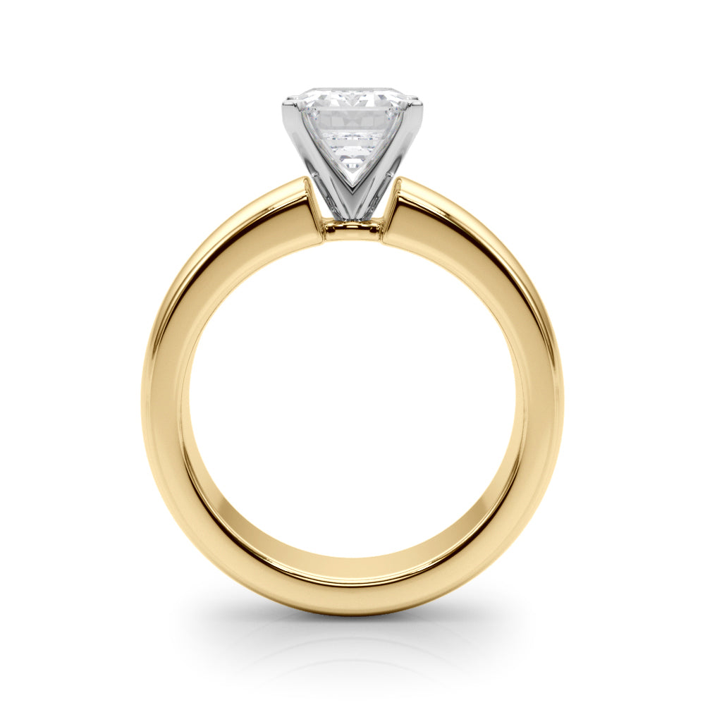 Enchanted Solitaires Round Diamond Engagement Ring — 9K/18K Gold & Platinum