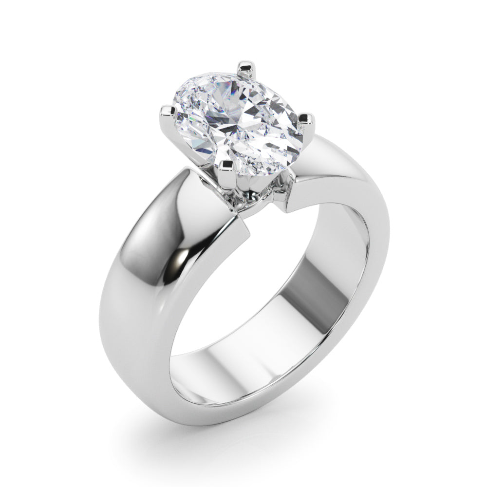 Enchanted Solitaires Round Diamond Engagement Ring — 9K/18K Gold & Platinum