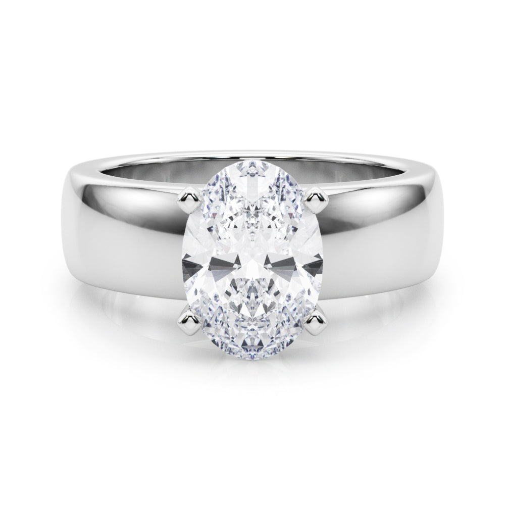Enchanted Solitaires Round Diamond Engagement Ring — 9K/18K Gold & Platinum