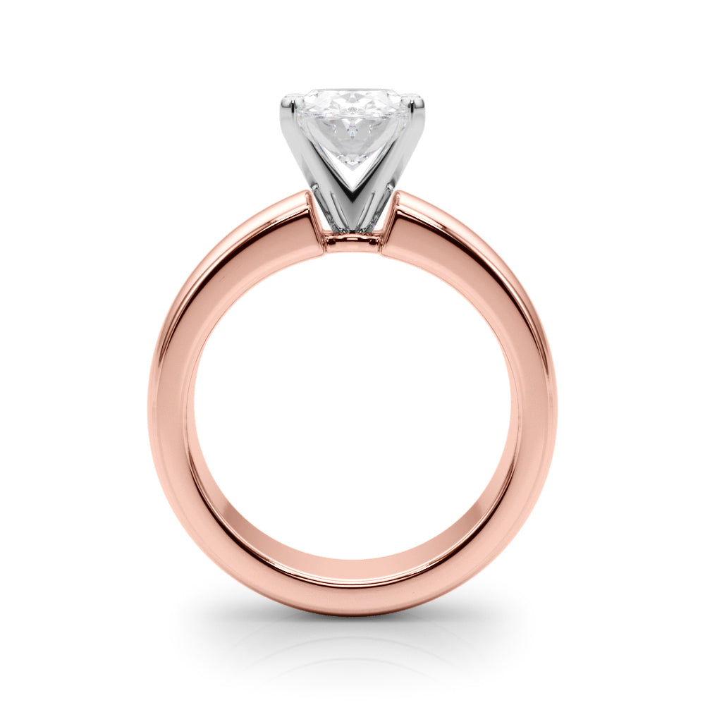 Enchanted Solitaires Round Diamond Engagement Ring — 9K/18K Gold & Platinum