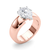 Enchanted Solitaires Round Diamond Engagement Ring — 9K/18K Gold & Platinum