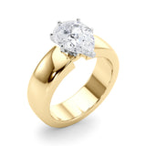 Enchanted Solitaires Round Diamond Engagement Ring — 9K/18K Gold & Platinum