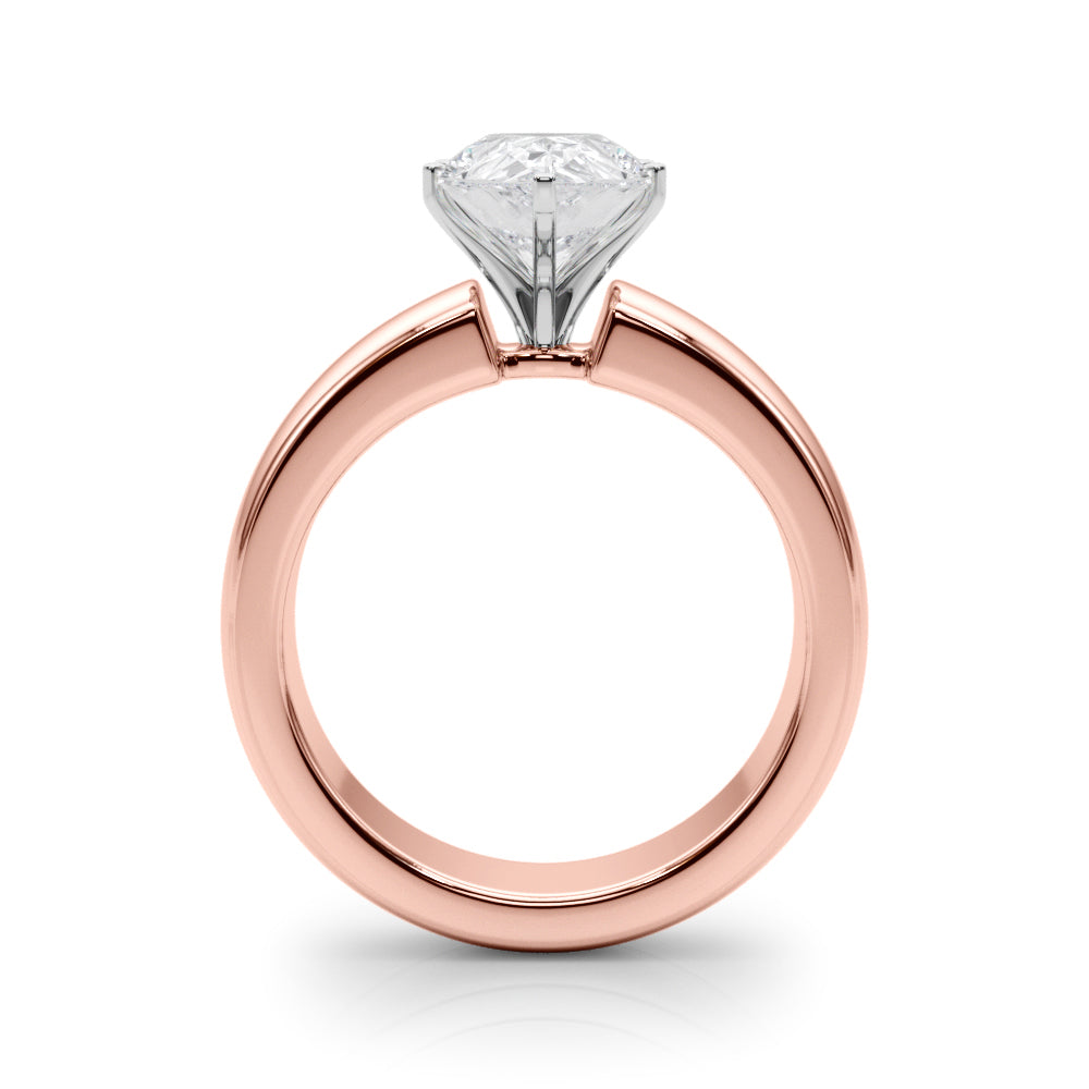 Enchanted Solitaires Round Diamond Engagement Ring — 9K/18K Gold & Platinum
