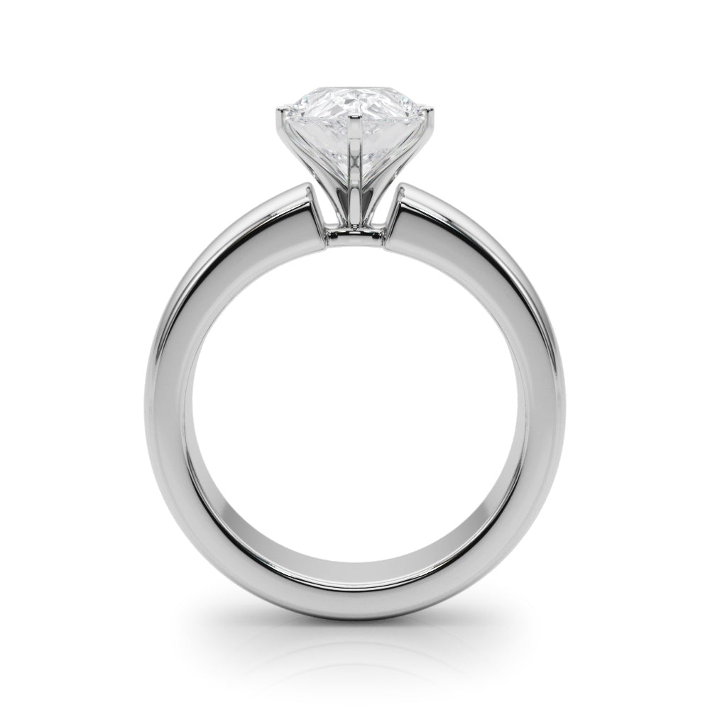 Enchanted Solitaires Round Diamond Engagement Ring — 9K/18K Gold & Platinum