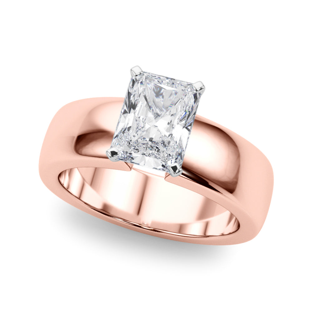 Enchanted Solitaires Round Diamond Engagement Ring — 9K/18K Gold & Platinum