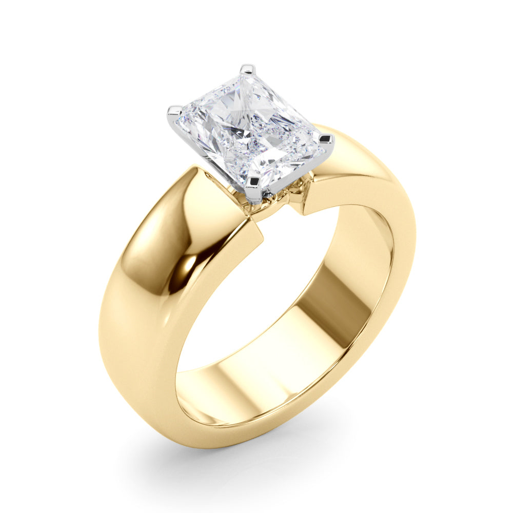 Enchanted Solitaires Round Diamond Engagement Ring — 9K/18K Gold & Platinum