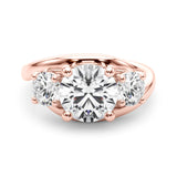 0.50-2.00ct Lab-Grown Round Cut Diamond Three Stone Engagement Ring in 18K Gold