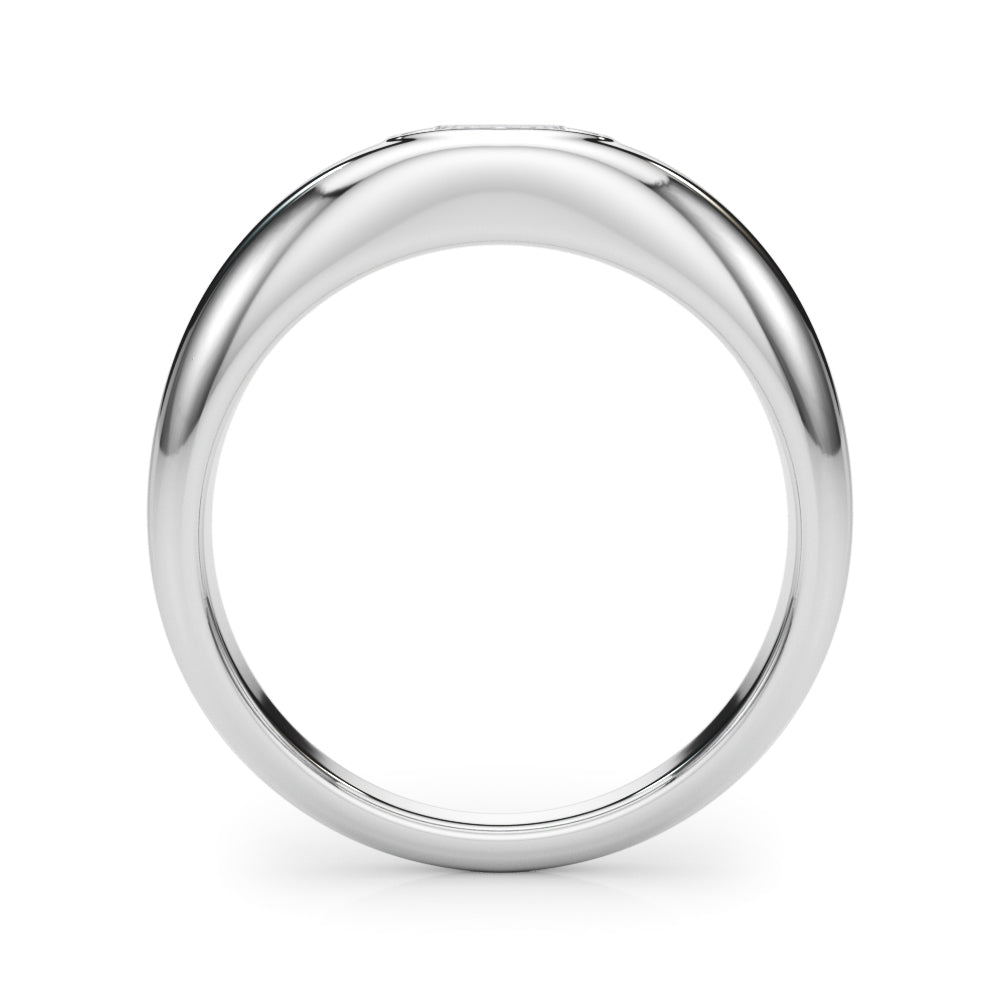 Artisan Solitaire Ov Bezel Set Oval Diamond Engagement Ring — 9K/18K Gold & Platinum