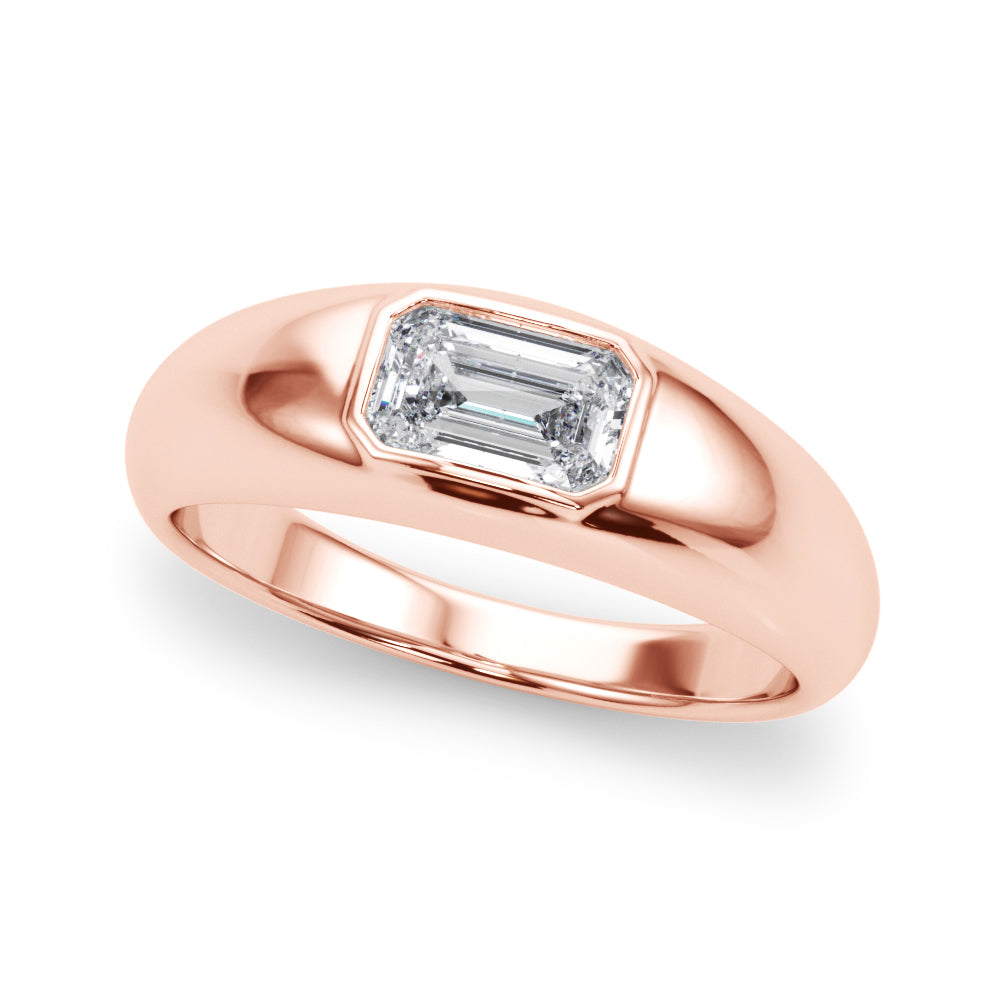 Bespoke Pave Emerald Diamond Engagement Ring — 9K/18K Gold & Platinum