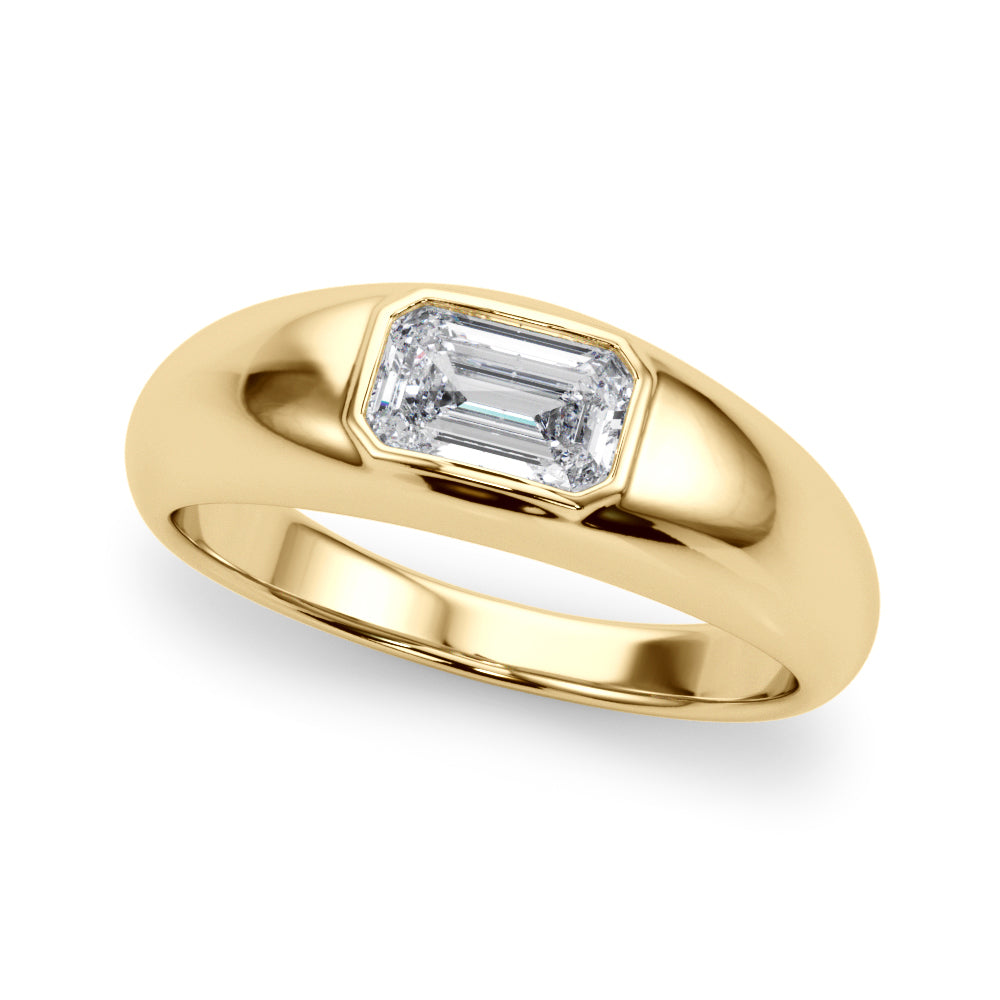 Bespoke Pave Emerald Diamond Engagement Ring — 9K/18K Gold & Platinum