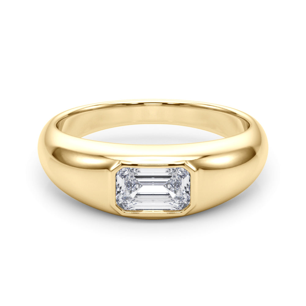 Bespoke Pave Emerald Diamond Engagement Ring — 9K/18K Gold & Platinum