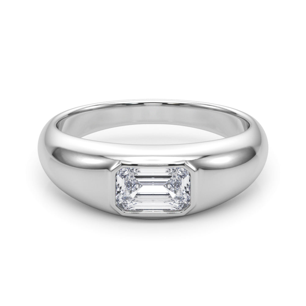 Bespoke Pave Emerald Diamond Engagement Ring — 9K/18K Gold & Platinum