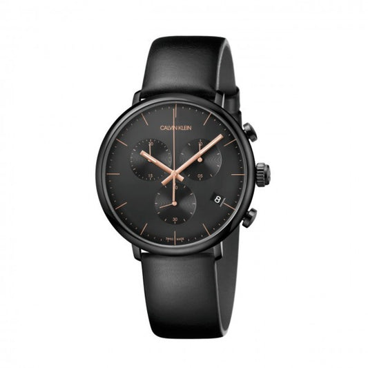 Calvin Klein Highno Chronograph Quartz Black Dial Men S Watch K8M274CB