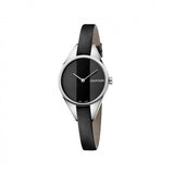 Calvin Klein Rebel Ladies Black Dial Stainless-Steel Watch