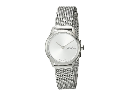 CK Calvin Klein K3m231y6 Minimal Ladies Watch Silver One Size
