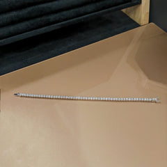 Prong Set Diamond Bracelet, Box Clasp Bracelet