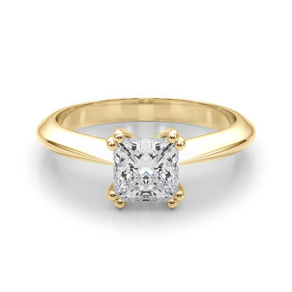 IGI Lab-Grown Cushion Diamond Double 4 Prong Solitaire Engagement Ring, D Color VVS Clarity