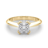 IGI Lab-Grown Cushion Diamond Double 4 Prong Solitaire Engagement Ring, D Color VVS Clarity