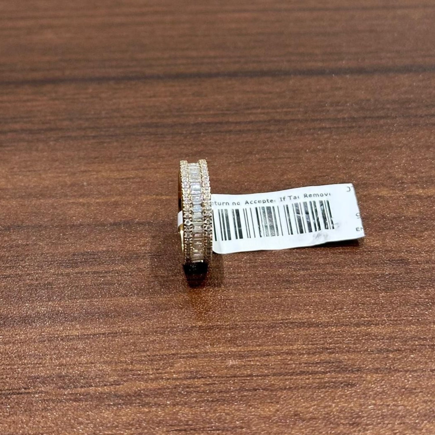 baguette & round diamond band