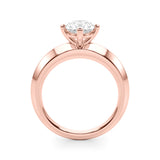 IGI Lab-Grown Oval Diamond 4-Claw Set Solitaire Engagement Ring, VVS Clarity D Color