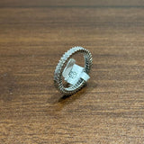 prong set diamond ring full eternity wedding band