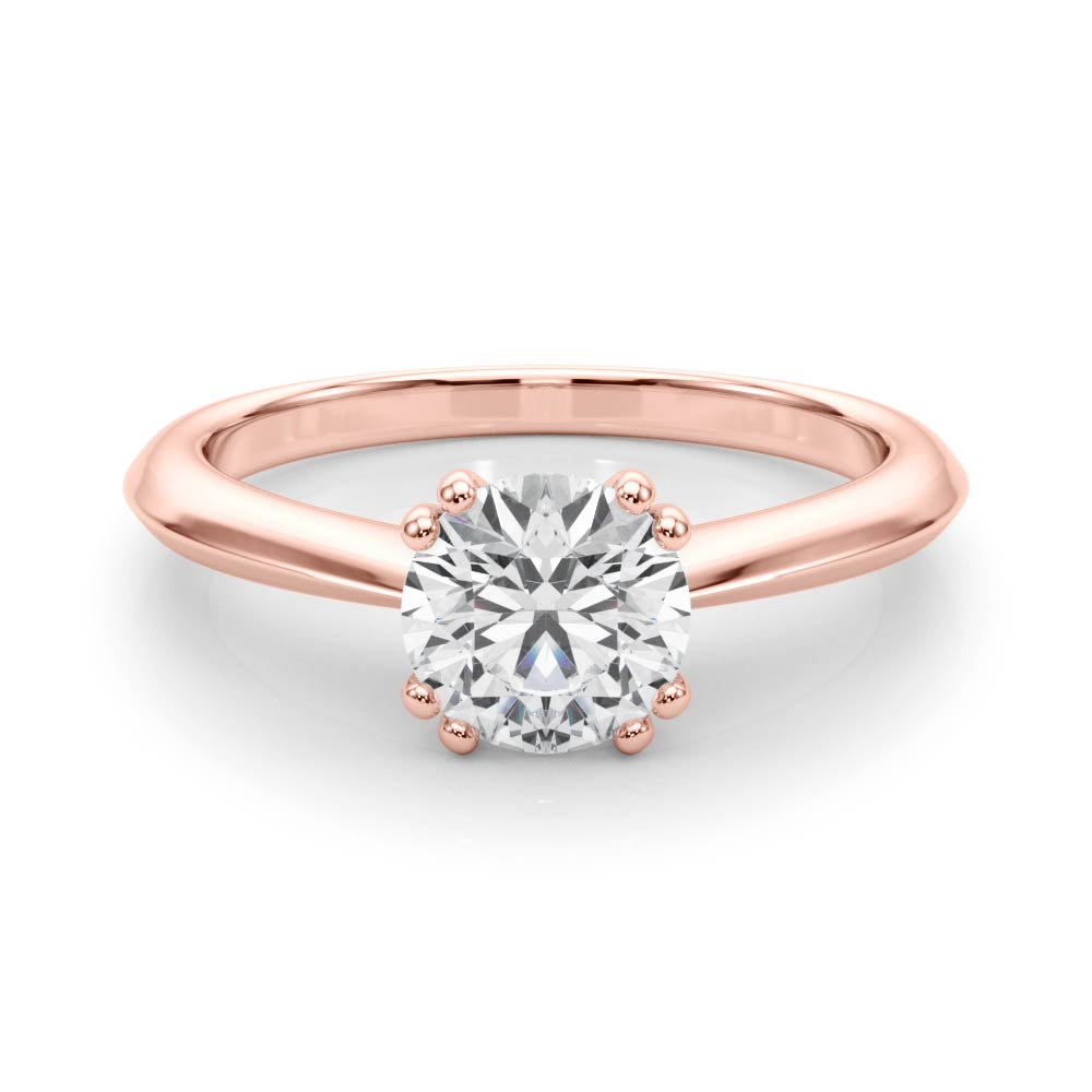  Round Cut Diamond Solitarie Engagement Ring