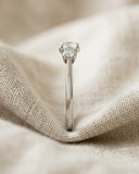 3 Stone Round Cut Lab Diamond Ring 0.50ct in 925 Silver