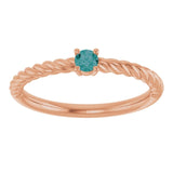 Round Lab-Grown Alexandrite Solitaire Ring in Gold