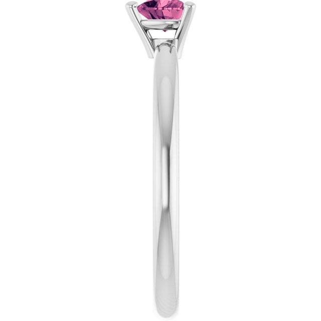 Heart Pink Tourmaline Symbols Ring in Gold and Platinum