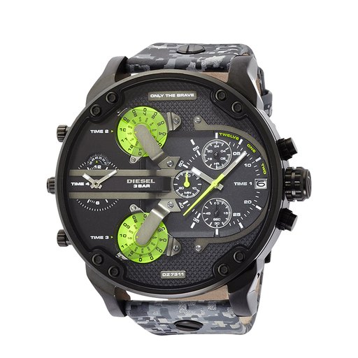 Diesel Watches Mr. Daddy 2.0 Multi-Function Multi-Time Zone Chronograph Gmt Watch Men Diesel Dz7311