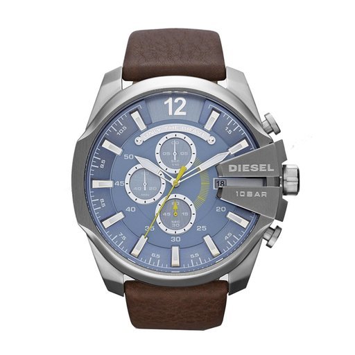 Diesel Men's Watches Mega Chief Dark Brown Strap Watch DZ4281