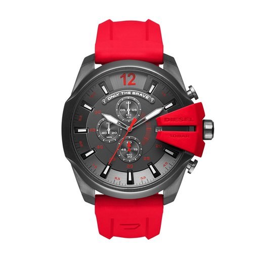 Diesel Mega Chief Chronograph Gunmetal Dial Mens Watch DZ4427