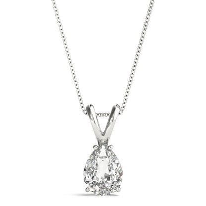 Pear Lab Grown Diamond Solitaire Pendant, D Color VVS Clarity 0.20 Ct To 2.00 Ct