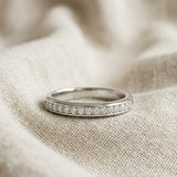Lab Diamond Heritage Grain Ring 0.15ct H/SI in 925 Silver
