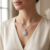 Oxalis Diamond Baguette & Brilliant Pendant 0.33ct Gold (Without Chain )