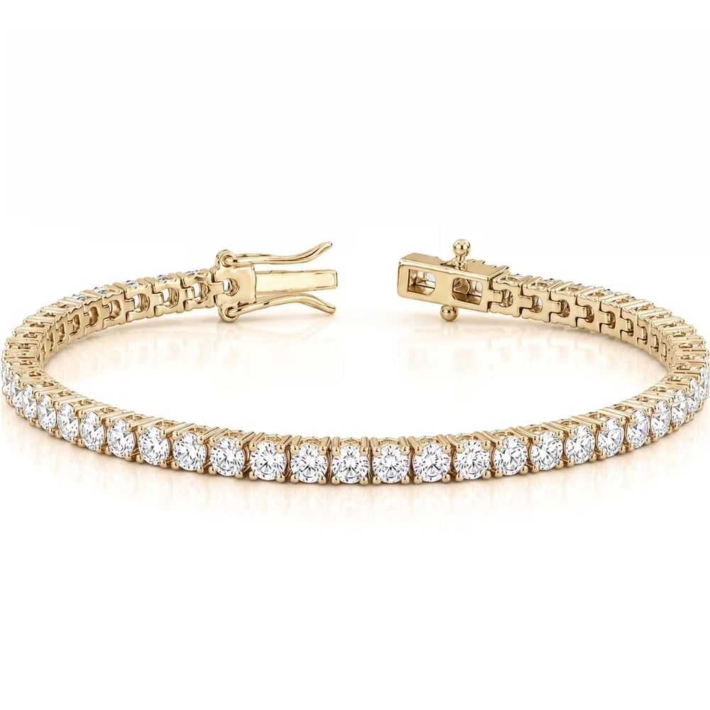 diamond tennis bracelet for women in 9k yellow gold and 18k yellow gold for women