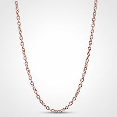 9K rose gold cable chain Valentine gift for her