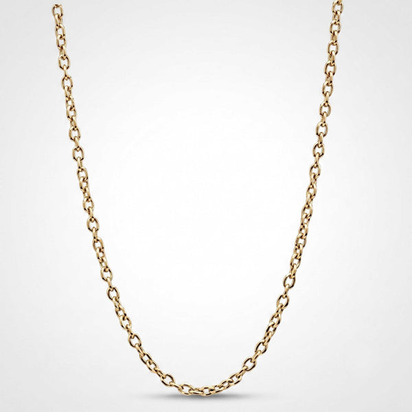 9K yellow gold cable chain Christmas gift for her