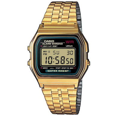 Retro LCD Watch - Gold Tone