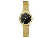 GUESS Women's Chelsea Watch W0647L8 – Black Dial, Stainless Steel with Crystals