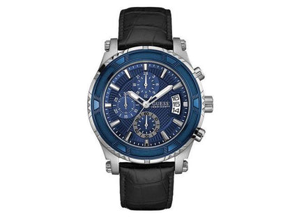 GUESS Leather Chronograph Mens Watch U0673G4