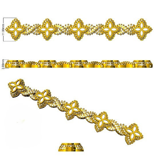 Anniversary Diamond Bracelet, Bridal Infinity Diamond Bracelet