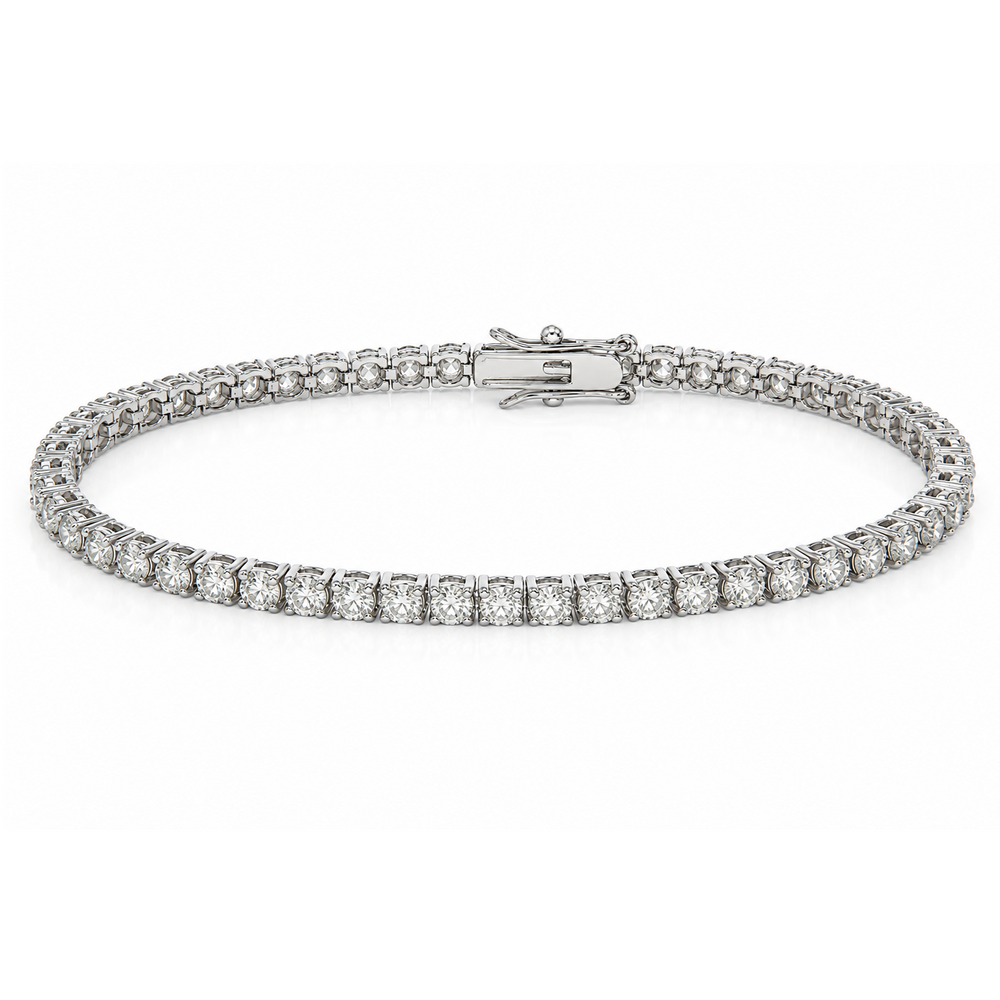 Lab grown diamond tennis bracelet