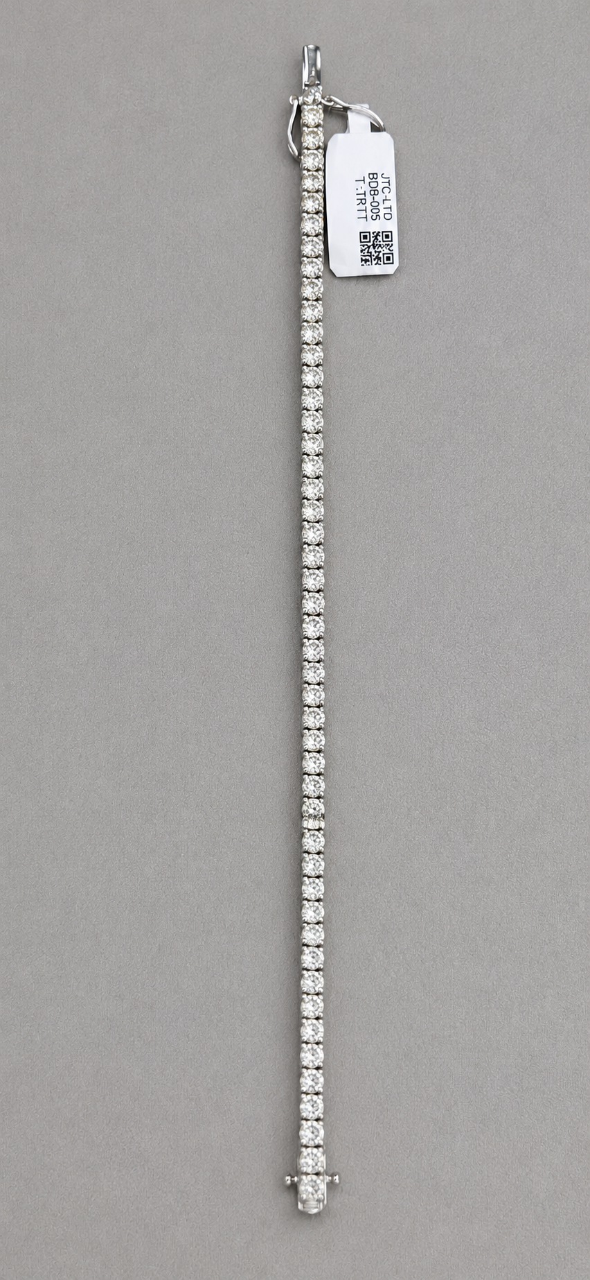 WGI 7.01Ct Natural Round Diamond Tennis Bracelet 18k White Gold Ready To Ship