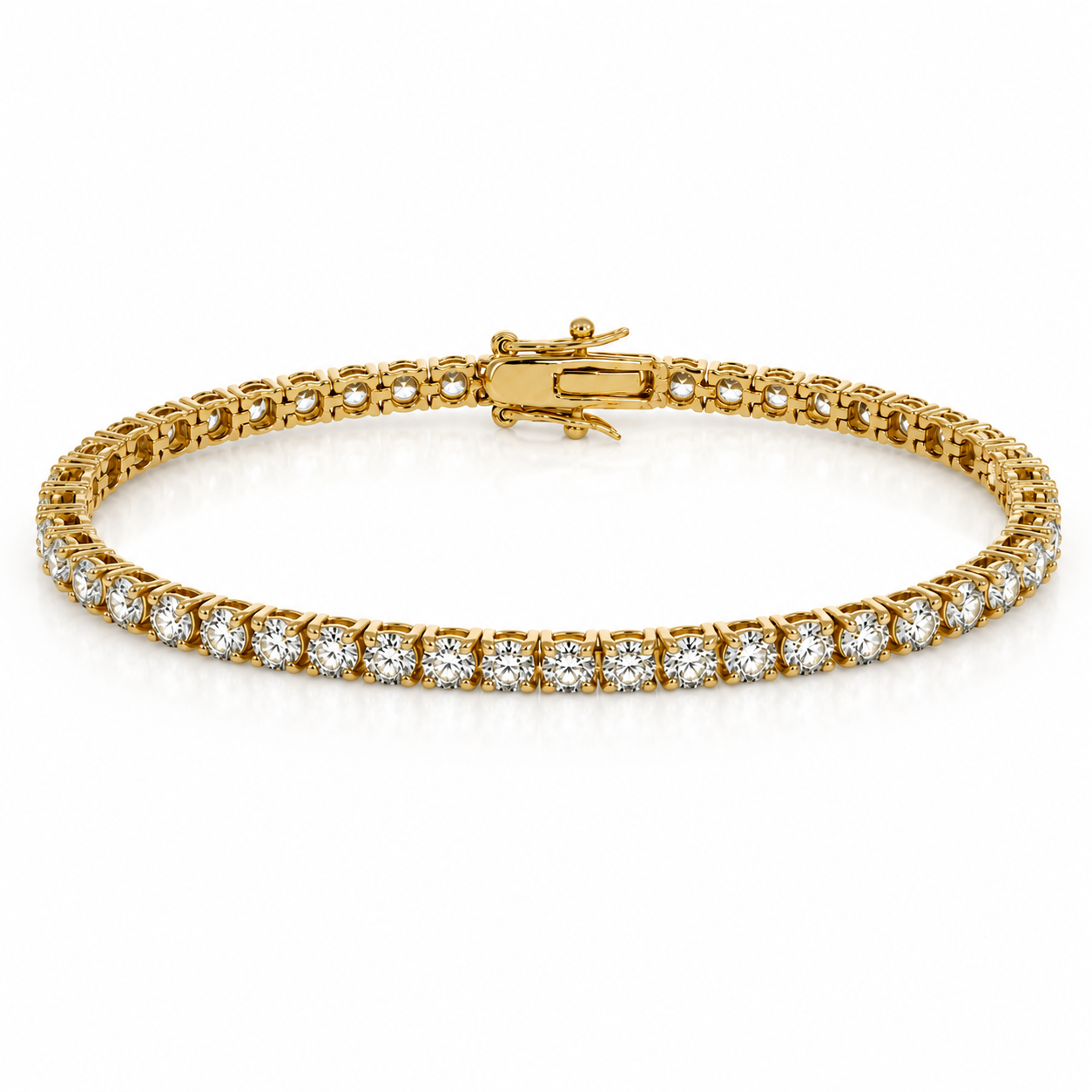 Lab grown diamond tennis bracelet