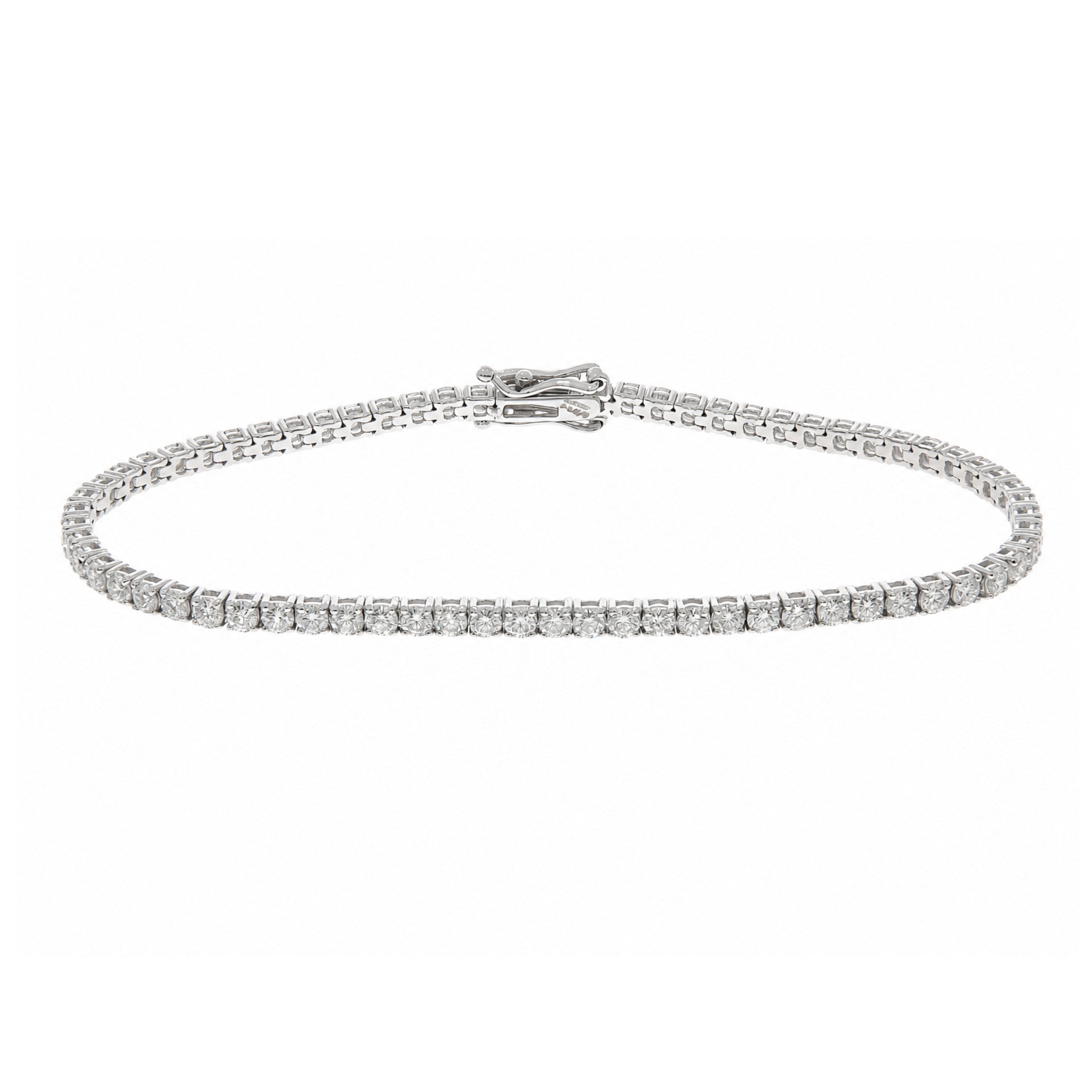 Lab grown diamond tennis bracelet