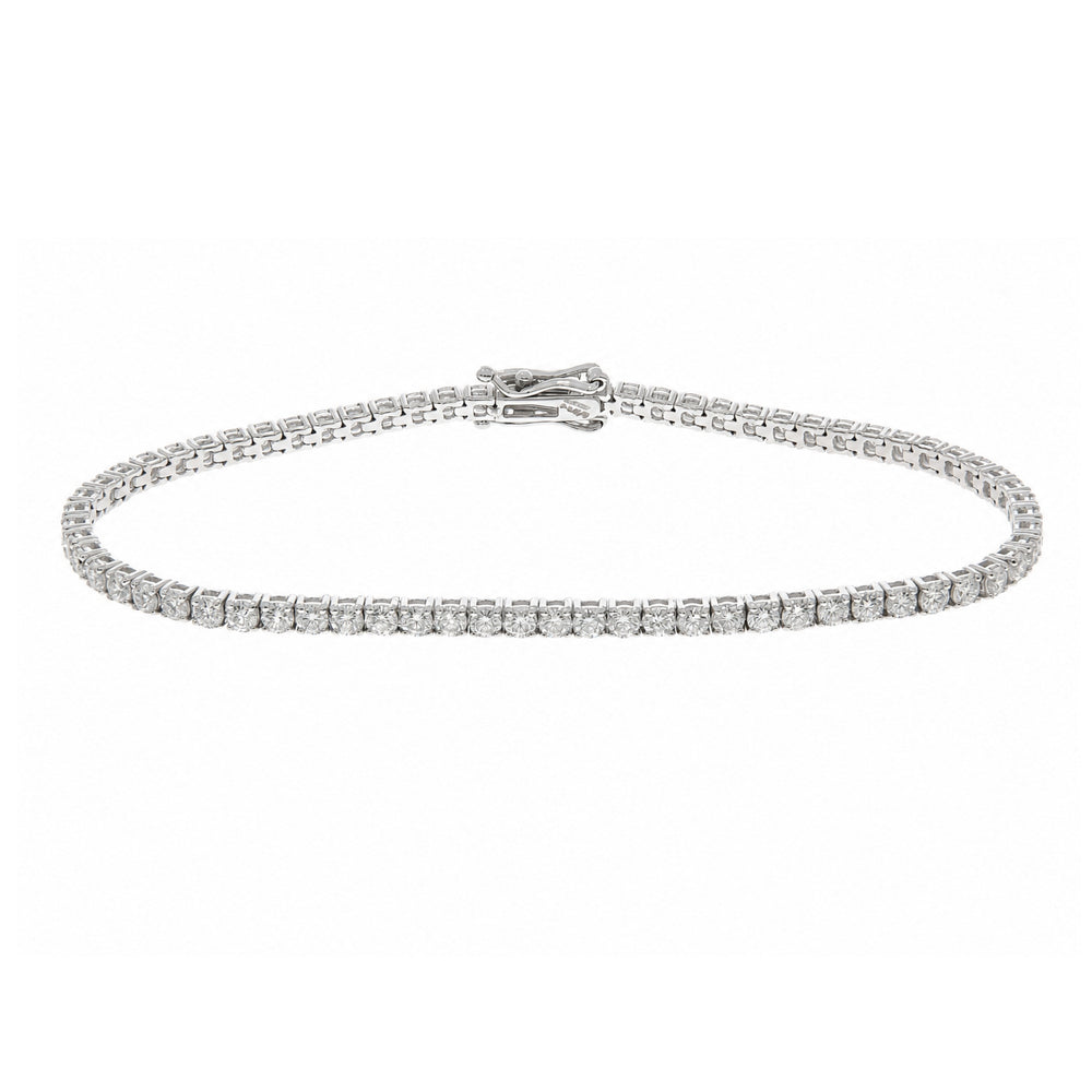 Lab grown diamond tennis bracelet
