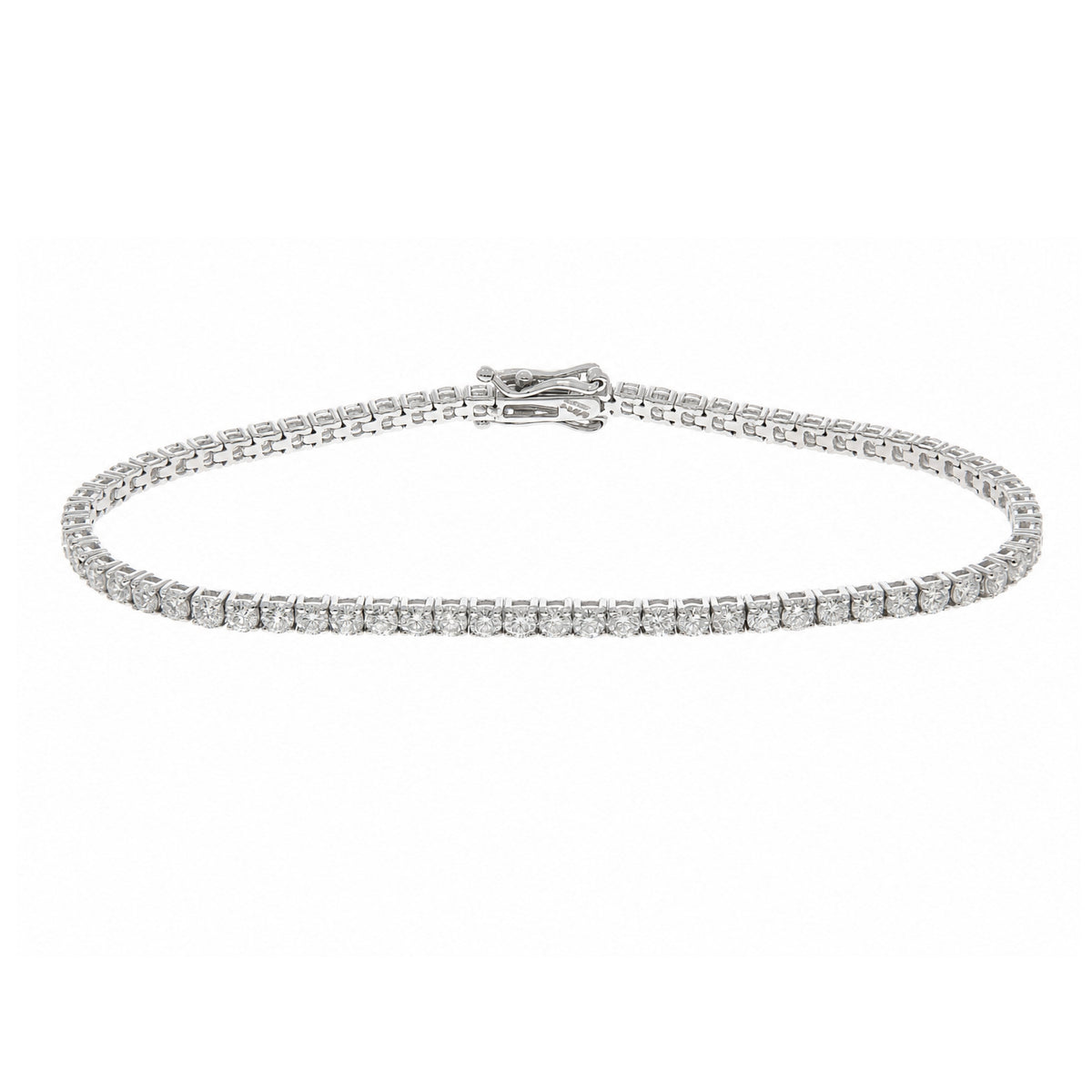 Lab grown diamond tennis bracelet