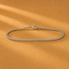 WGI 1.22Ct Natural Round Diamond Tennis Bracelet 18k White Gold Ready To Ship